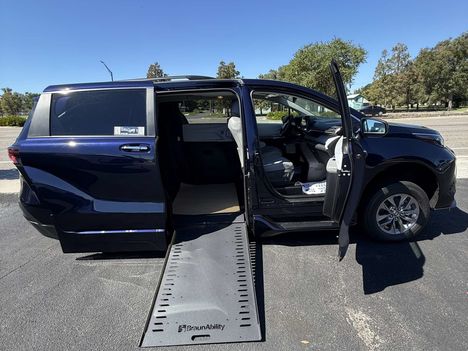 New Wheelchair Van For Sale: 2026 Toyota Sienna XLE Wheelchair Accessible Van For Sale with a BraunAbility Toyota Rampvan Xi on it. VIN: 317777