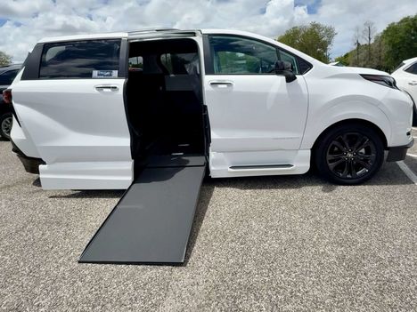 New Wheelchair Van For Sale: 2025 Toyota Sienna XSE Wheelchair Accessible Van For Sale with a VMI Toyota Sienna Hybrid - Side Entry - FWD on it. VIN: 5TDDRKEC8SS275640