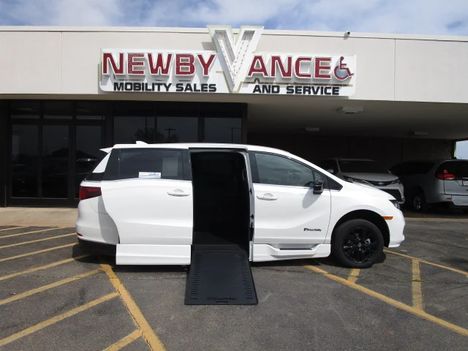 New Wheelchair Van For Sale: 2023 Honda Odyssey Sport Wheelchair Accessible Van For Sale with a  on it. VIN: 5FNRL6H79PB016874