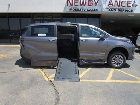 New Wheelchair Van For Sale: 2023 Toyota Sienna XLE Wheelchair Accessible Van For Sale with a  on it. VIN: 5TDJRKEC4PS157191