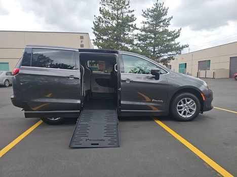 New Wheelchair Van For Sale: 2022 Chrysler Voyager LX Wheelchair Accessible Van For Sale with a  on it. VIN: 2C4RC1CG4NR203435