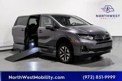 New Wheelchair Van For Sale: 2026 Honda Odyssey EX-L Wheelchair Accessible Van For Sale with a  on it. VIN: 5FNRL6H65TB004898