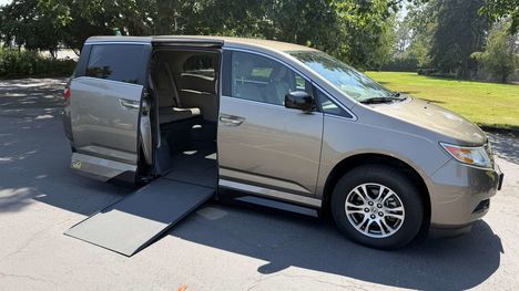 Used Wheelchair Van For Sale: 2012 Honda Odyssey LX Wheelchair Accessible Van For Sale with a VMI Honda Northstar on it. VIN: 5FNRL5H40CB081185
