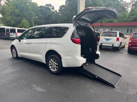 New Wheelchair Van For Sale: 2026 Chrysler Pacifica Handicap wheelchair rear entry Wheelchair Accessible Van For Sale with a  on it. VIN: 2C4RC1BG1TR175334