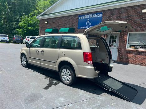 New Wheelchair Van For Sale: 2013 Dodge Grand Caravan hANDICAP WHEELCHAIR REAR ENTRY Wheelchair Accessible Van For Sale with a  on it. VIN: 2C4RDGBG3DR796334