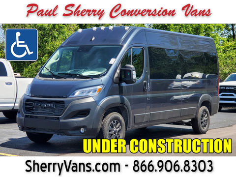 New Wheelchair Van For Sale: 2026 Ram Promaster High Roof Wheelchair Accessible Van For Sale with a  on it. VIN: 3C6LRVPG8TE187347