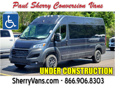 New Wheelchair Van For Sale: 2026 Ram Promaster High Roof Wheelchair Accessible Van For Sale with a  on it. VIN: 3C6LRVPGXTE187348
