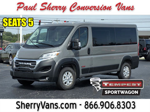 New Wheelchair Van For Sale: 2026 Ram Promaster Low Roof Wheelchair Accessible Van For Sale with a  on it. VIN: 3C6LRVAG6TE154808