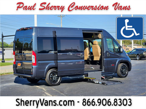 New Wheelchair Van For Sale: 2026 Ram Promaster High Roof Wheelchair Accessible Van For Sale with a  on it. VIN: 3C6LRVPGXTE187348