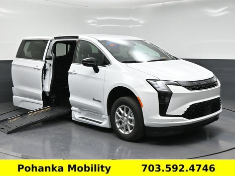 New Wheelchair Van For Sale: 2027 Chrysler Pacifica Select Wheelchair Accessible Van For Sale with a BraunAbility Side Ramp XT on it. VIN: 2C4RC1BG6VR555224