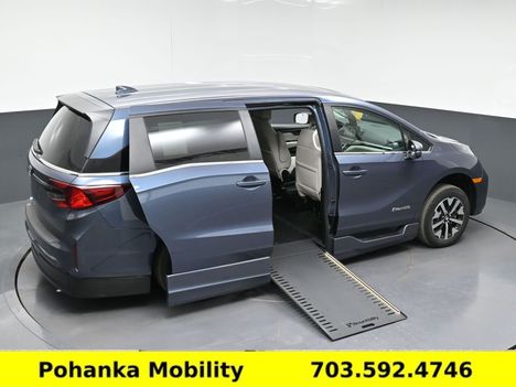 New Wheelchair Van For Sale: 2026 Honda Odyssey EX-L Wheelchair Accessible Van For Sale with a BraunAbility Side Ramp on it. VIN: 5FNRL6H68TB064044
