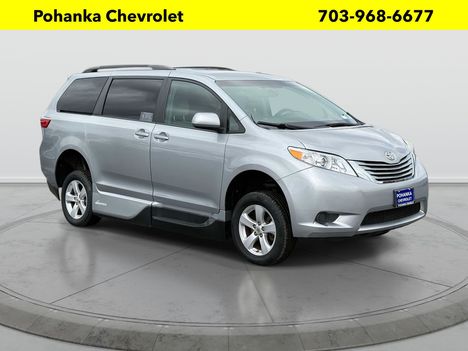 Used Wheelchair Van For Sale: 2015 Toyota Sienna LE - VMI Powered Side Ramp Wheelchair Accessible Van For Sale with a  on it. VIN: 5TDKK3DCXFS610101