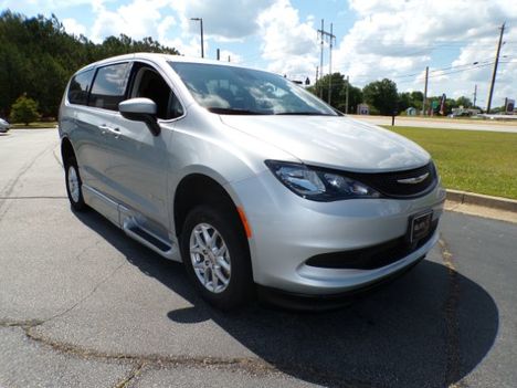 Used Wheelchair Van For Sale: 2023 Chrysler Voyager New Wheelchair Conversion - BraunAbility Wheelchair Accessible Van For Sale with a  on it. VIN: 2C4RC1CG4PR616992