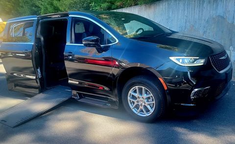 Used Wheelchair Van For Sale: 2025 Chrysler Pacifica TOURING L+ Wheelchair Accessible Van For Sale with a Rollx Vans - Rollx In Floor Dodge on it. VIN: 2C4RC1BG2SR510177
