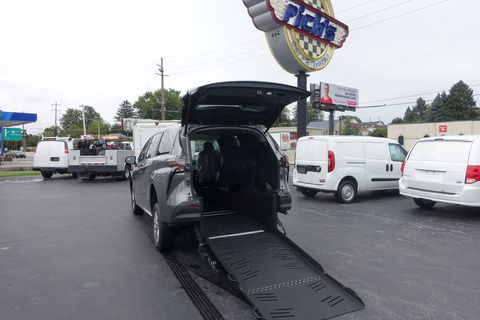 New Wheelchair Van For Sale: 2026 Toyota Sienna LE Wheelchair Accessible Van For Sale with a FR Wheelchair Vans - Toyota Rear Entry on it. VIN: 5TDKRKEC0TS327366
