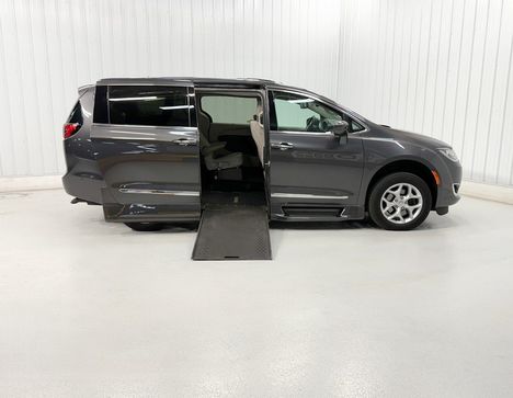 Used Wheelchair Van For Sale: 2019 Chrysler Pacifica TOURING L+ Wheelchair Accessible Van For Sale with a Rollx 12.5 Inch Drop Floor Conversion with In-the-floor Ramp on it. VIN: 401792B