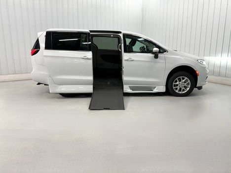 Used Wheelchair Van For Sale: 2023 Chrysler Pacifica TOURING L Wheelchair Accessible Van For Sale with a Rollx 12.5 Inch Drop Floor Conversion with In-the-floor Ramp on it. VIN: 401874