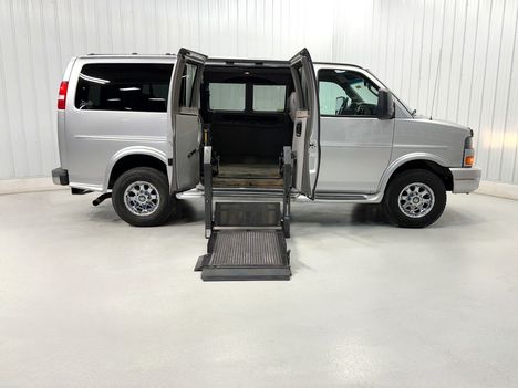 Used Wheelchair Van For Sale: 2016 Gmc Savana 2500  Wheelchair Accessible Van For Sale with a Rollx Full Cut Conversion with 6 Drop