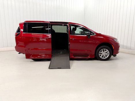 New Wheelchair Van For Sale: 2026 Chrysler Pacifica SELECT Wheelchair Accessible Van For Sale with a Rollx 12.5 Inch Drop Floor Conversion with In-the-floor Ramp on it. VIN: 401915