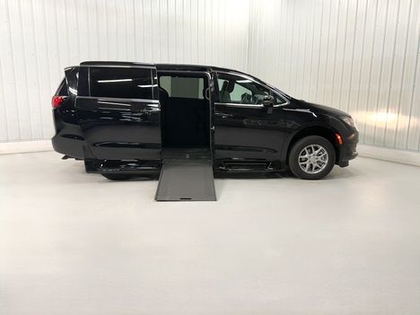 New Wheelchair Van For Sale: 2026 Chrysler Voyager LX Wheelchair Accessible Van For Sale with a Rollx 12.5 Inch Drop Floor Conversion with In-the-floor Ramp on it. VIN: 401927