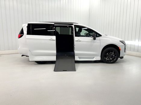 New Wheelchair Van For Sale: 2027 Chrysler Pacifica LTD Wheelchair Accessible Van For Sale with a Rollx 12.5 Inch Drop Floor Conversion with In-the-floor Ramp on it. VIN: 401947