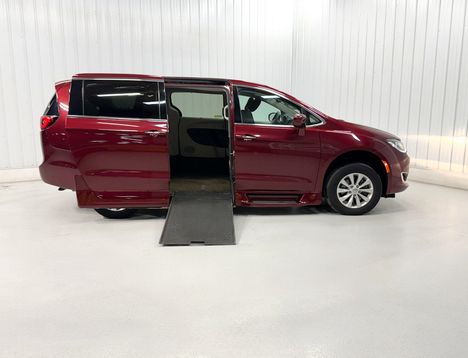 Used Wheelchair Van For Sale: 2018 Chrysler Pacifica TOURING+ Wheelchair Accessible Van For Sale with a Rollx 12.5 Inch Drop Floor Conversion with In-the-floor Ramp on it. VIN: 402000A