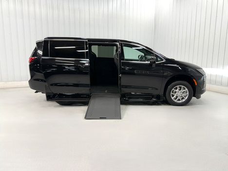 New Wheelchair Van For Sale: 2027 Chrysler Pacifica SELECT Wheelchair Accessible Van For Sale with a Rollx 12.5 Inch Drop Floor Conversion with In-the-floor Ramp on it. VIN: 402033