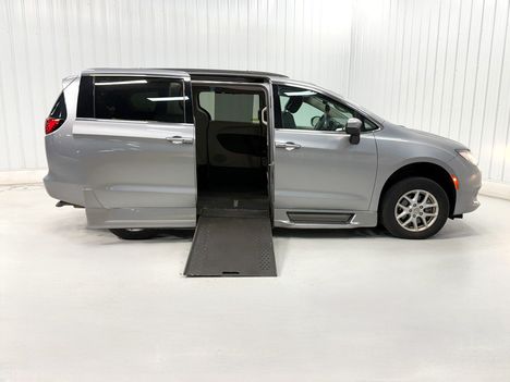 Used Wheelchair Van For Sale: 2020 Chrysler Voyager LXI Wheelchair Accessible Van For Sale with a Rollx 12.5 Inch Drop Floor Conversion with In-the-floor Ramp on it. VIN: 402035