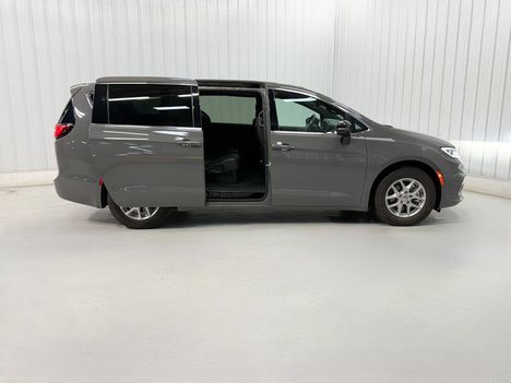 Used Wheelchair Van For Sale: 2025 Chrysler Pacifica SELECT Wheelchair Accessible Van For Sale with a Rollx 12.5 Inch Drop Floor Conversion with In-the-floor Ramp on it. VIN: 402060