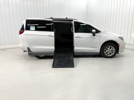 Used Wheelchair Van For Sale: 2022 Chrysler Voyager LX Wheelchair Accessible Van For Sale with a BRAUN 10 INCH DROP FLOOR CONVERSION WITH FOLDOUT RAMP on it. VIN: 51968A