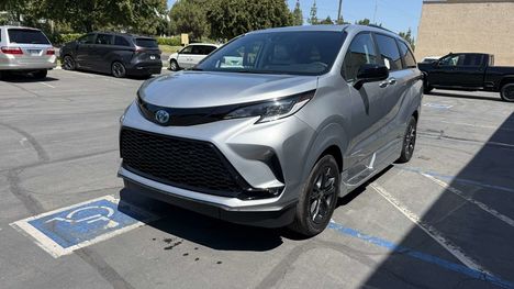 New Wheelchair Van For Sale: 2025 Toyota Sienna XSE Wheelchair Accessible Van For Sale with a VMI Toyota Sienna Hybrid - AWD on it. VIN: 5TDDSKFC6SS190704