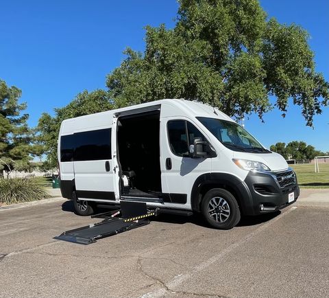 New Wheelchair Van For Sale: 2023 Ram Promaster  Wheelchair Accessible Van For Sale with a  on it. VIN: 3C6LRVPG0PE513924