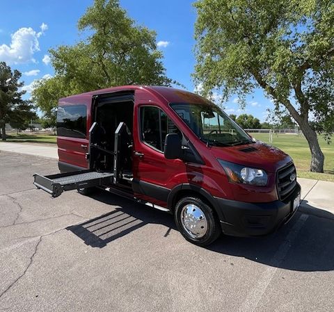Used Wheelchair Van For Sale: 2020 Ford Transit 350 Medium Roof Wheelchair Accessible Van For Sale with a  on it. VIN: 1fmzk2c82lkb33748