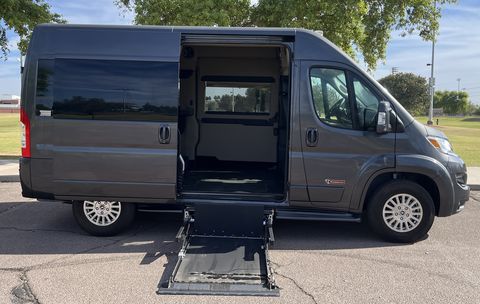 New Wheelchair Van For Sale: 2023 Ram Promaster  Wheelchair Accessible Van For Sale with a  on it. VIN: 3C6LRVCG2PE520962