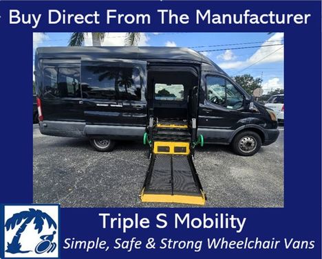 Used Wheelchair Van For Sale: 2015 Ford T-350  Wheelchair Accessible Van For Sale with a Handicap Accessible Van on it. VIN: 1FDVU4XG7FKA11574
