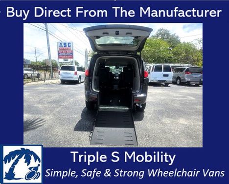 Used Wheelchair Van For Sale: 2022 Chrysler Pacifica  Wheelchair Accessible Van For Sale with a Triple S Manual Rear Entry on it. VIN: 2C4RC1BG0NR205961