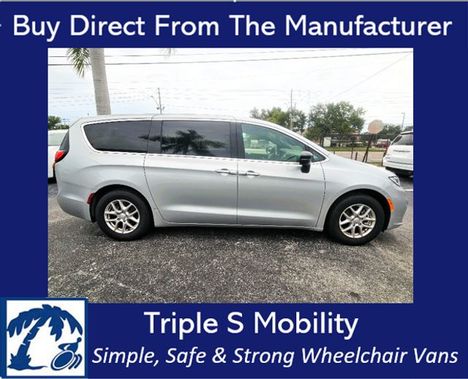 Used Wheelchair Van For Sale: 2026 Chrysler Pacifica  Wheelchair Accessible Van For Sale with a Triple S Manual Rear Entry on it. VIN: 2C4RC1BG7TR170459