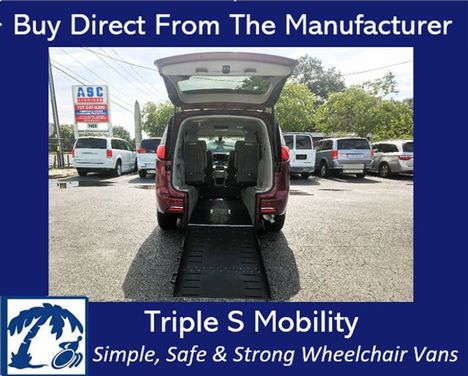 Used Wheelchair Van For Sale: 2019 Chrysler Pacifica  Wheelchair Accessible Van For Sale with a Triple S Manual Rear Entry on it. VIN: 2C4RC1BG9KR605304