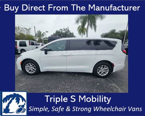 Used Wheelchair Van For Sale: 2026 Chrysler Pacifica  Wheelchair Accessible Van For Sale with a Triple S Manual Rear Entry on it. VIN: 2C4RC1BGXTR250483