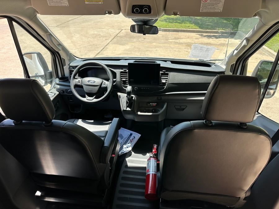 New Wheelchair Van For Sale: 2026 Ford Transit 350 XL MR Pass 148WB Wheelchair Accessible Van For Sale with a Passenger Rear LIFT on it. VIN: 1FDAX2C83TKA12936