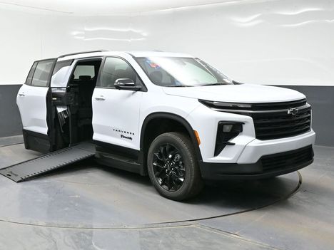 New Wheelchair Van For Sale: 2026 Chevrolet Traverse 1LT Wheelchair Accessible Van For Sale with a BraunAbility XI on it. VIN: 1GBERGKS0TJ386652
