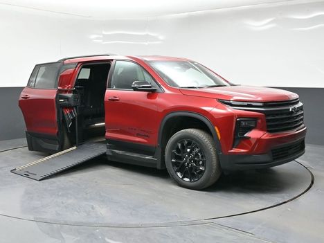 New Wheelchair Van For Sale: 2026 Chevrolet Traverse 1LT Wheelchair Accessible Van For Sale with a BraunAbility XI on it. VIN: 1GBERGKS1TJ191305