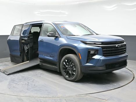 New Wheelchair Van For Sale: 2025 Chevrolet Traverse 1LT Midnight Wheelchair Accessible Van For Sale with a BraunAbility XI on it. VIN: 1GBERGRSXSJ250176