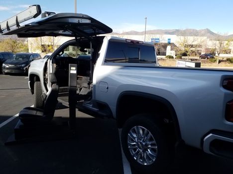 Used Wheelchair Van For Sale: 2022 Chevrolet Silverado 2500 HD High Country Wheelchair Accessible Van For Sale with a ATC DRIVER Side Conversion on it. VIN: 1GC4YRE73NF190000