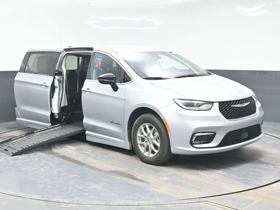 Used Wheelchair Van For Sale: 2024 Chrysler Pacifica Touring L Wheelchair Accessible Van For Sale with a BraunAbility Entervan II on it. VIN: 2C4RC1BG8RR167594