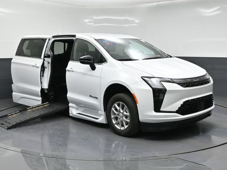New Wheelchair Van For Sale: 2027 Chrysler Pacifica Select Safety Wheelchair Accessible Van For Sale with a BraunAbility XT on it. VIN: 2C4RC1BG9VR555234
