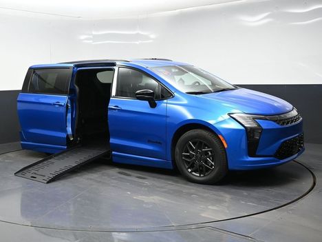 New Wheelchair Van For Sale: 2027 Chrysler Pacifica Select Sport Wheelchair Accessible Van For Sale with a BraunAbility Entervan II on it. VIN: 2C4RC1BG9VR591750