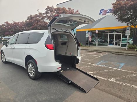 Used Wheelchair Van For Sale: 2023 Chrysler Voyager LX Wheelchair Accessible Van For Sale with a ATS Rear Entry on it. VIN: 2C4RC1CG0PR608372