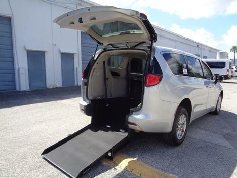 Used Wheelchair Van For Sale: 2022 Chrysler Voyager LX Wheelchair Accessible Van For Sale with a Rear Entry on it. VIN: 2C4RC1CG2NR166613