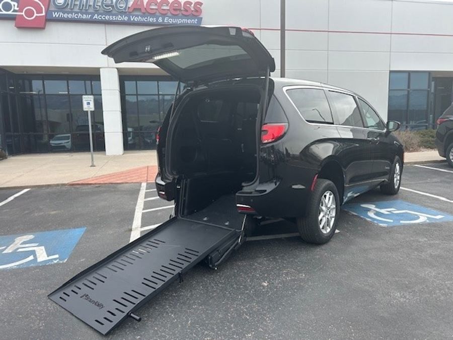 New Wheelchair Van For Sale: 2025 Chrysler Voyager LX Wheelchair Accessible Van For Sale with a BraunAbility ADA Rear Entry on it. VIN: 2C4RC1CG5SR612863